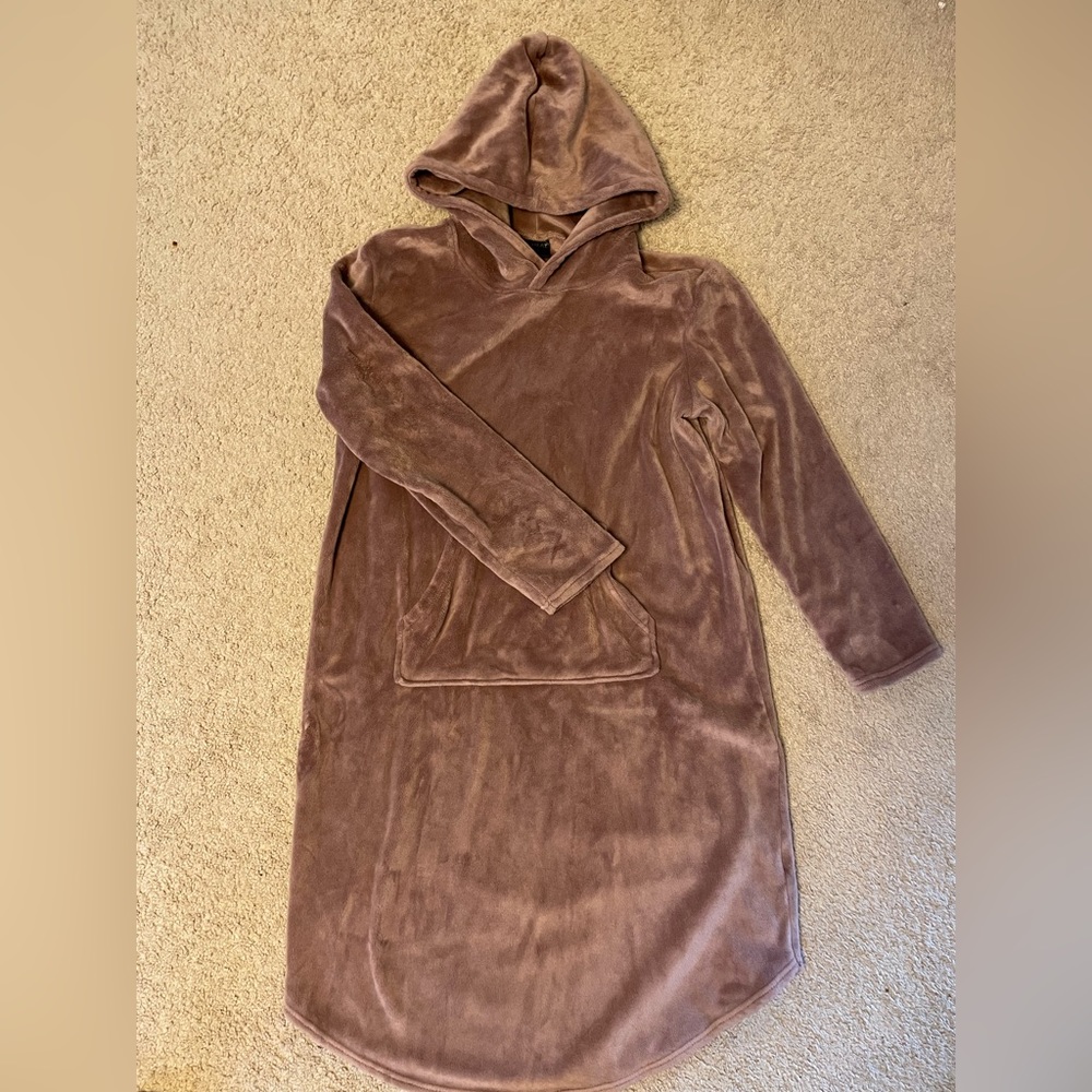 Comfy mauve thick pyjama dress